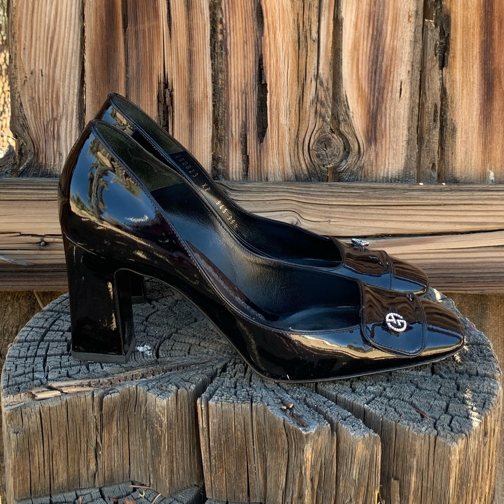 🌿↟ GIORGIO ARMANI Heels Black GA size 36.5